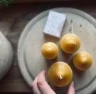 Adventslys i bivoks, 4 stk thumbnail