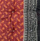 Sittepute av vintage sarier, 40 x 40 cm - No 37 thumbnail