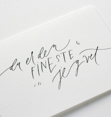 "Du er den fineste jeg vet" (kort fra Spring Verksted)