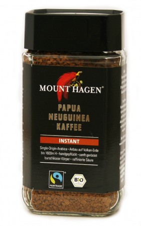 Kaffe, instant pulverkaffe, 100 g, økologisk, Mount Hagen