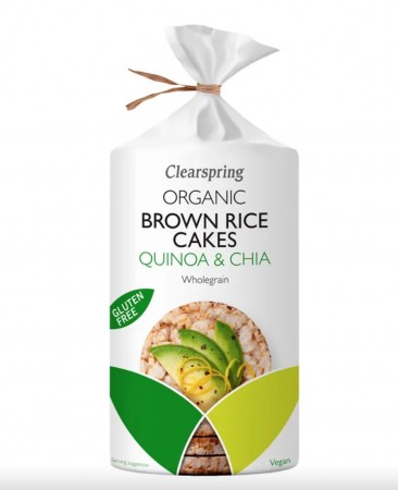 Riskaker med quinoa, chiafrø og fullkornsris fra Clearspring, 120g, økologisk