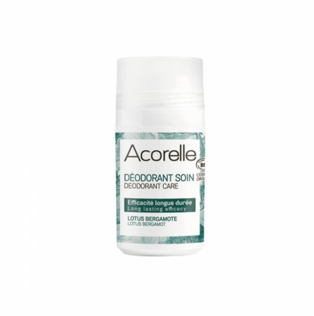 Long Lasting Roll On Deodorant Lotus Bergamot fra Acorelle, økologisk, 50ml