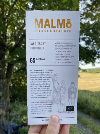 Malmø lakritsrot 65% Sjokolade
