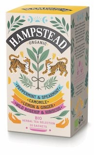 Herbal Harmonies Tea Selection Pack, 4 x 5 teposer, økologisk, Hampstead Tea (ryddesalg)