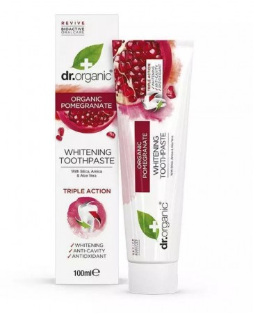 Dr. Organic pomegranate tannkrem, 100 ml