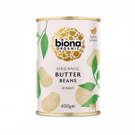 Butter beans, økologisk og hermetisk fra Biona, 400g - midlertidig utsolgt