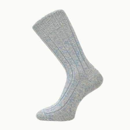Bedsock, fra Corrymoor, blåmelert 