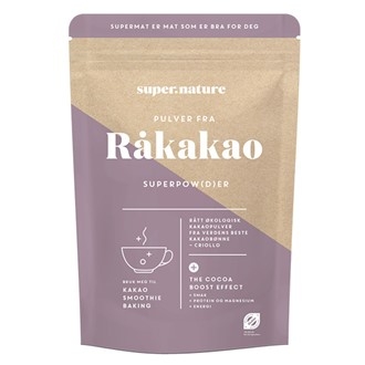 Råkakaopulver fra Supernature, 150g, økologisk