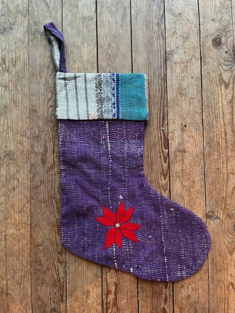 Kantha julestrømpe nr. 2 fra Sissel Edelbo