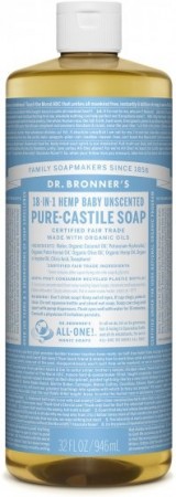 Dr.Bronner PURE-CASTILE LIQUID SOAP baby/unsented 473 ml
