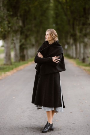 Tilda Shawl, Wool, Black