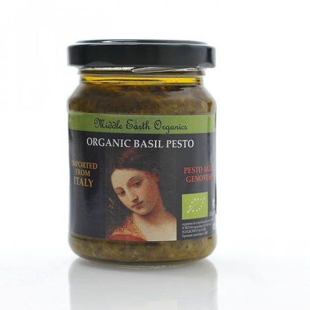 Klassisk grønn pesto genovese fra Middle Earth, 120g, økologisk