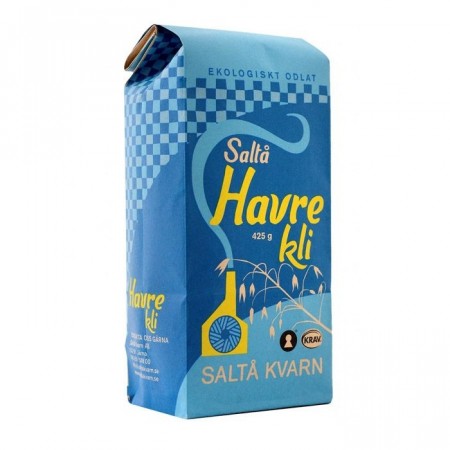 HAVREKLI, økologisk fra Saltå Kvarn,  425G (best før: 24.05.23)