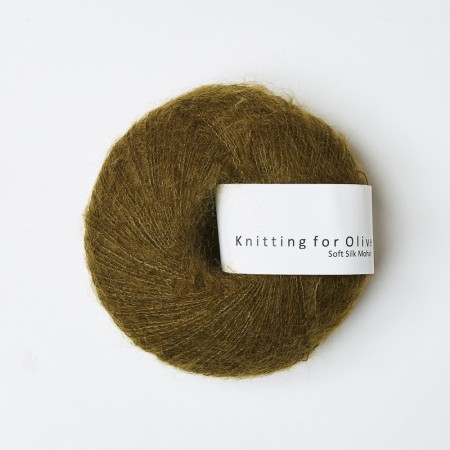 Soft silk mohair - Kobbergrøn, knitting for olive