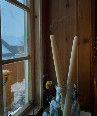 Langlys i 100% bivoks fra Lødingen Arbeidssenter 