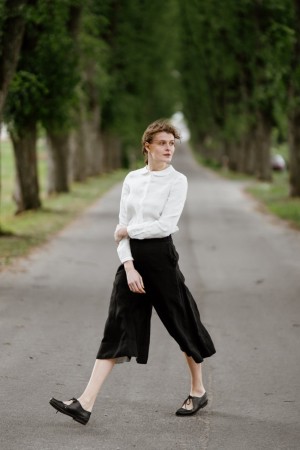 Katherine Trousers, Black Pansy