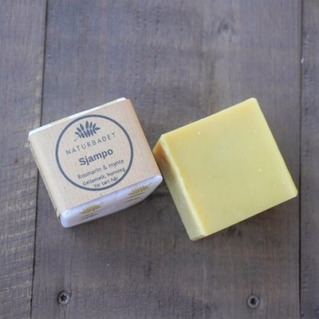 Sjampo/Shampoo – geitemelk, honning, rosmarin & mynte, naturbadet