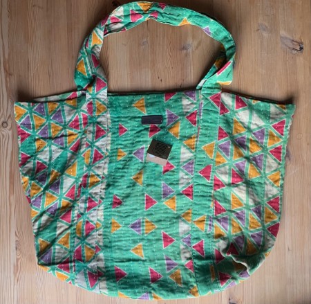 Strandbag/ stort nett 100% bomullssari, no. 11