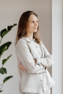 Lotus Shirt, Natural Linen fra Son de Flor (str M)