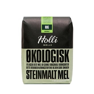 Rug, grovmalt, 1kg, økologisk, Holli Mølle