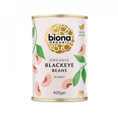 Blackeyed beans, hermetiske og økologiske fra Biona, 400 g