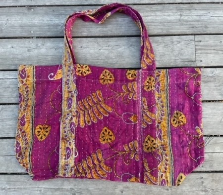 Strandbag, 100% bomullssari, no. 03
