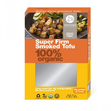 SMOKED TOFU SUPER FIRM, økologisk fra Tofutown, 2 x 175g