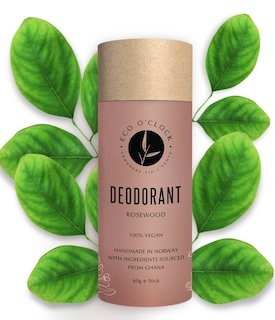 Eco O´Clock Vegansk og norskprodusert deodorant - Rosetre