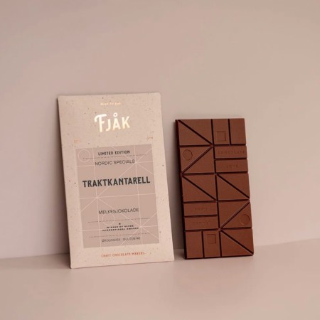 Traktkantarell sjokolade fra Fjåk, økologisk