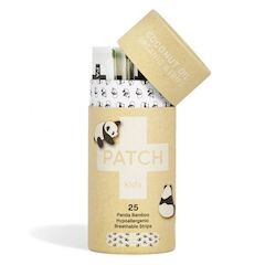 Plaster med kokosolje og pandamønster
