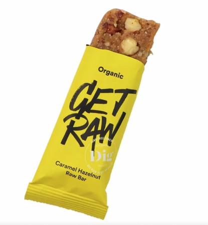 Get Raw karamell og hasselnøtt bar, 42 g