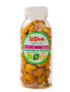 Rosmarin Cashewnøtter, økologisk fra Tilstede Mat og Mer, 110g