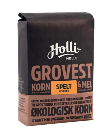 Spelt helkorn, 1 kg, økologisk, Holli Mølle