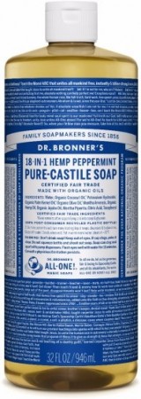 Dr. Bronner PURE-CASTILE LIQUID SOAP peppermynte 473 ml