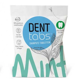 DENTtabs tannpasta tabletter u/fluor, 125 stk
