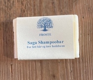 Saga Sjampo/shampoobar for fett hår og tørr hodebunn fra Froste Naturprodukter