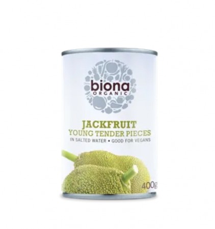 Young jackfruit in salted water, økologisk fra Biona, 400 g