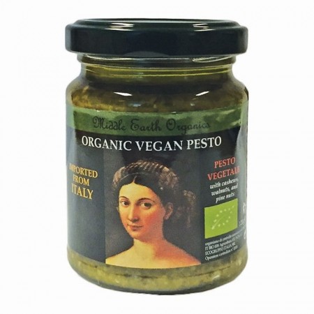 Grønn, vegansk pesto fra Middel Earth, 120g, økologisk