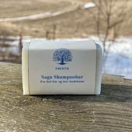 Saga Sjampo/shampoo bar for fett hår og tørr hodebunn, Froste