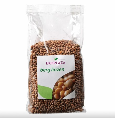 Røde Linser Med Skall fra Ekoplaza, Øko, 500gr