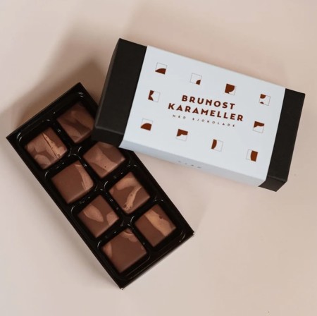 Salt Karamell med brunost, Økologisk, Fjåk - utsolgt