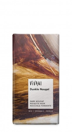 Mørk sjokolade Nougat, økologisk og vegansk fra Vivani, 100g