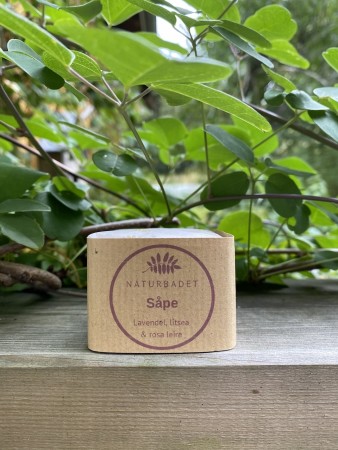 Såpe - Lavendel, litsea & rosa leire, Naturbadet 