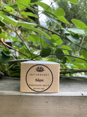 Såpe - Peppermynte, tetre & aktivert kull, Naturbadet