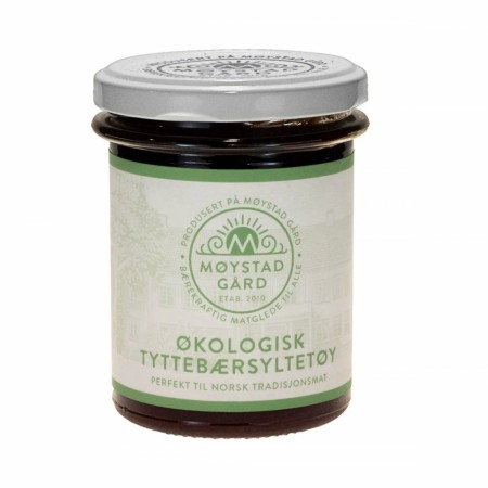 Tyttebærsyltetøy fra Møystad gård, økologisk, 220ml