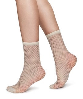 Vera nettingsokker fra Swedish Stockings, Ivory/offwhite (2 par igjen)