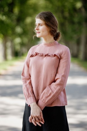 Frida Shirt, Petal Rose