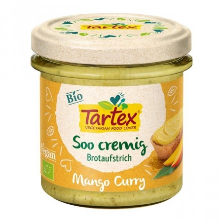 Mango Curry Vegetarpålegg fra Tartex, 135g, økologisk og vegansk 