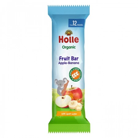 HOLLE ØKO FRUKTBAR (EPLE/BANANA) 25G