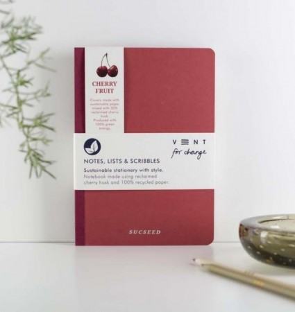'Sucseed' A5 Reclaimed Cherry Fruit Notebook